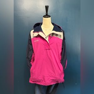 COLUMBIA Vintage 90s Y2K Retro Pullover 1/2 Zip Anorak Jacket EUC Size Medium